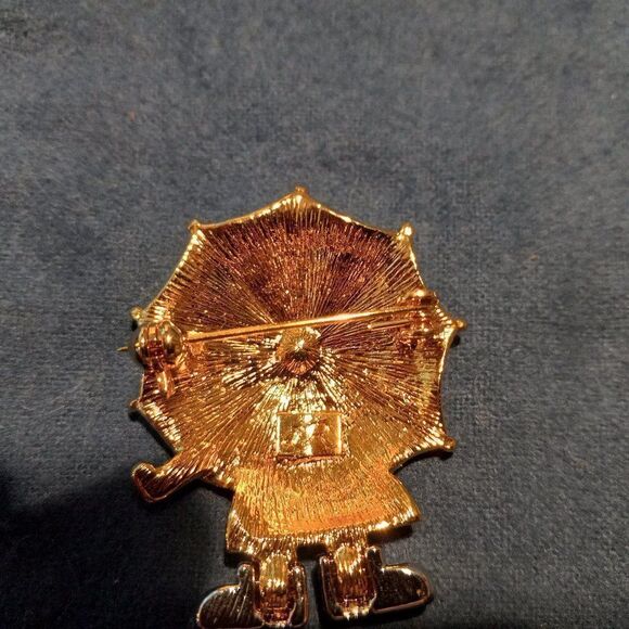 Vintage LR Umbrella brooch - Picture 2 of 5